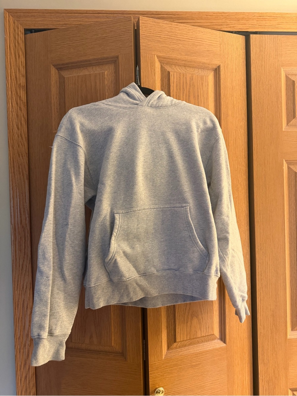 TNA Light Gray Pullover Hoodie with Kangaroo Pocket